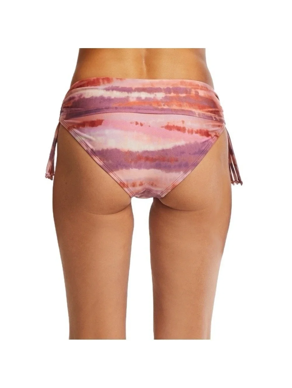 Tie Side Bikini Bottom Swimsuit Bottoms Purple Orange Tie Dye Size 3X